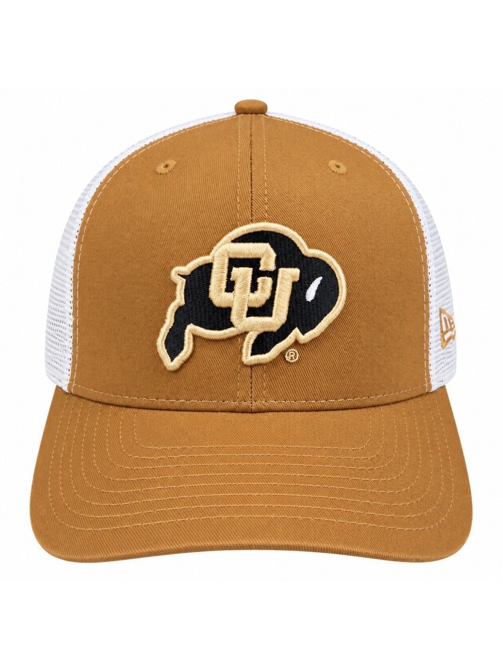 New Era Colorado Buffaloes Brown Trucker 9SEVENTY Stretch Snapback Hat Cap New